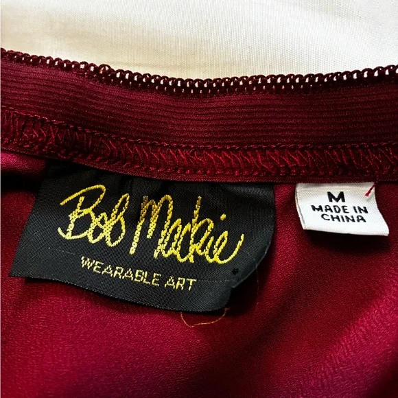 Bob Mackie Wearable Art Hi -Low Panel MIDI Skirt -Great Condition - Picture 7 of 8